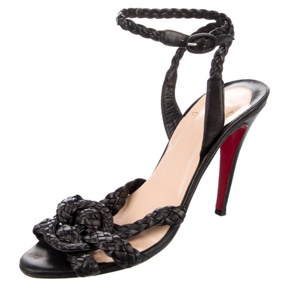 Christian Louboutin Leather Slingback Sandals